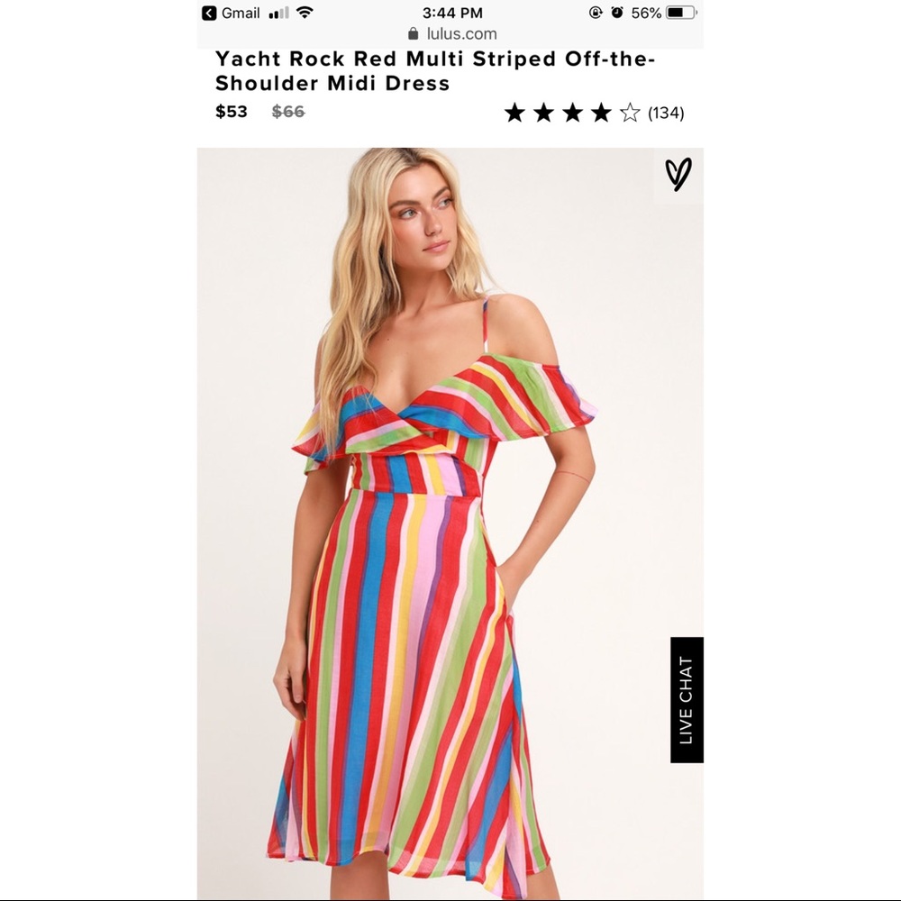 NWT Cold shoulder dress, size L